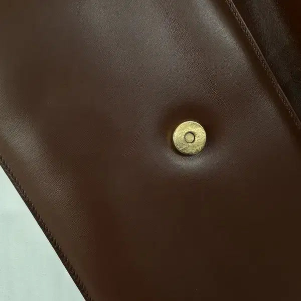 [BUNJANG] GIANNI NOTARO Leather Clutch Bag / [OS] GIANNI NOTARO 가죽 클러치백 브라운