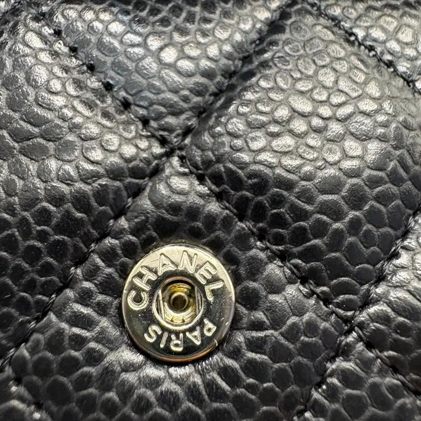 [BUNJANG] Chanel Classic Caviar Snap Wallet / 샤넬 클래식 캐비어 똑딱이 지갑