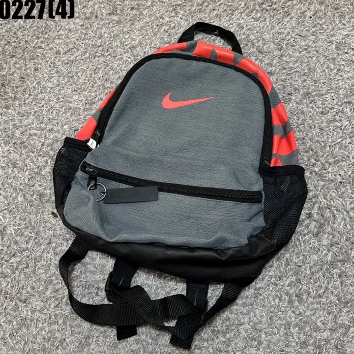 [BUNJANG] Nike Backpack Gray/Orange / 나이키 백팩 회색/오렌지