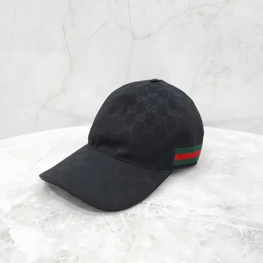 [BUNJANG] Gucci GG Canvas Ball Cap / 구찌 블랙 GG 캔버스 볼캡 M 200035
