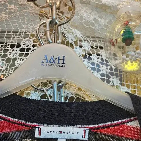 [BUNJANG] Tommy Hilfiger Striped Long Cardigan / 타미힐피거(Tommy Hilfiger) 브랜드스트라이프 롱 가디건