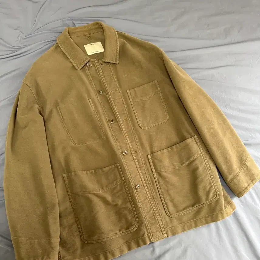 [BUNJANG] Pottery Moleskin Work Jacket Dark Navy Size 3 / 포터리 몰스킨 워크자켓 다크로밧 3사이즈