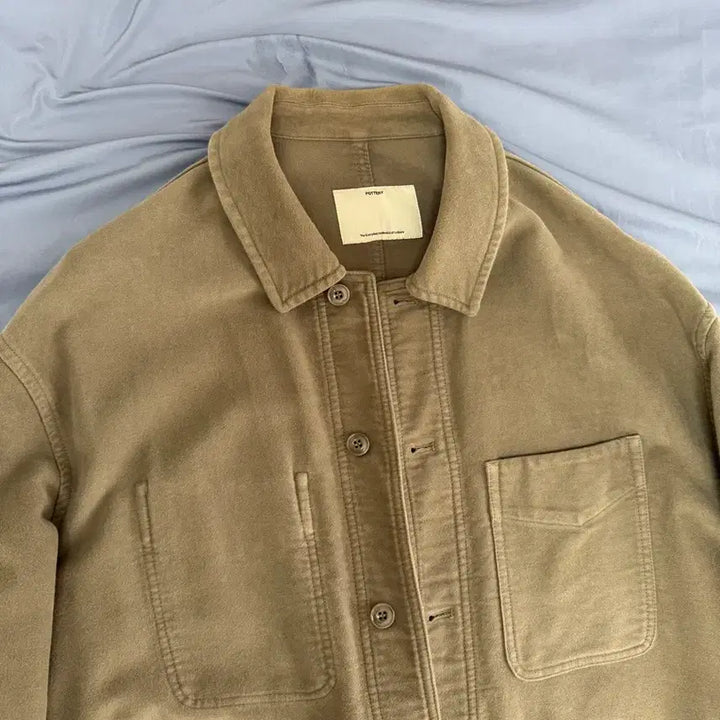 [BUNJANG] Pottery Moleskin Work Jacket Dark Navy Size 3 / 포터리 몰스킨 워크자켓 다크로밧 3사이즈