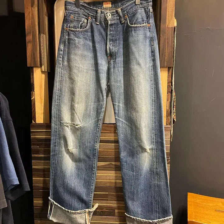 [BUNJANG] Edwin Salvage Denim Pants / 에드윈 샐비지 데님팬츠