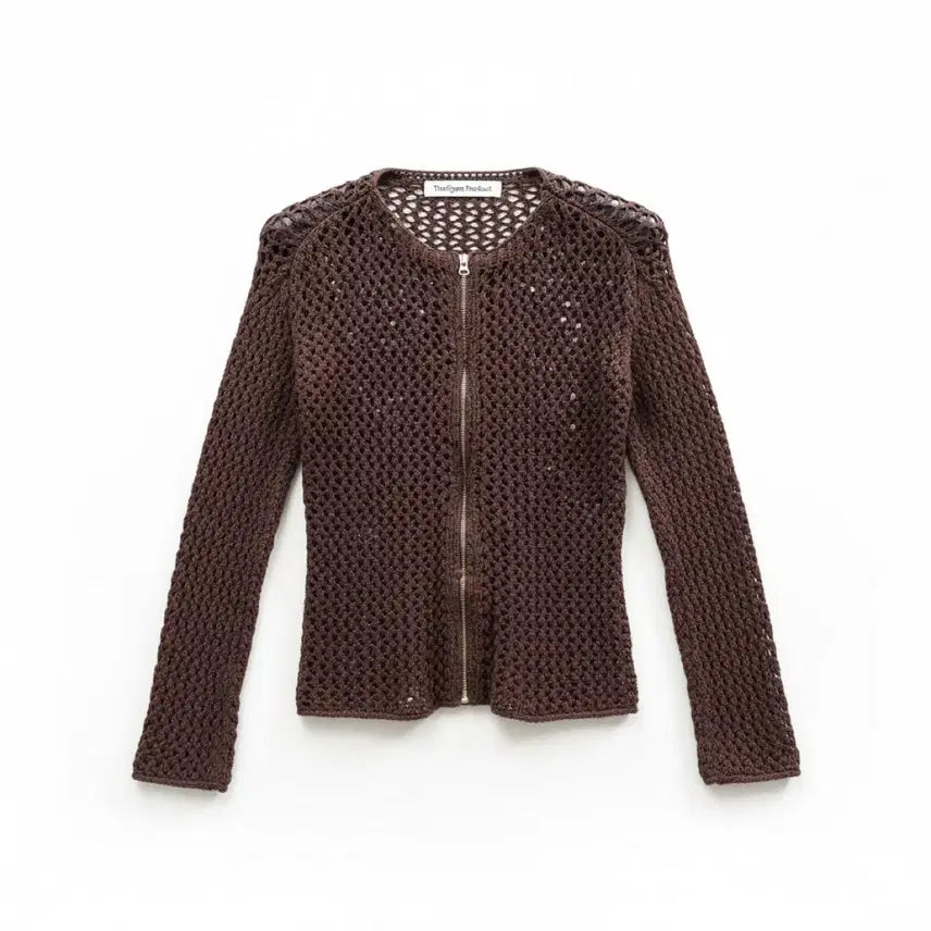 [BUNJANG] TheOpenProduct Open YY Crochet Zip-up Jacket / 더오픈프로덕트 오픈yy 크로쉐집업 자켓
