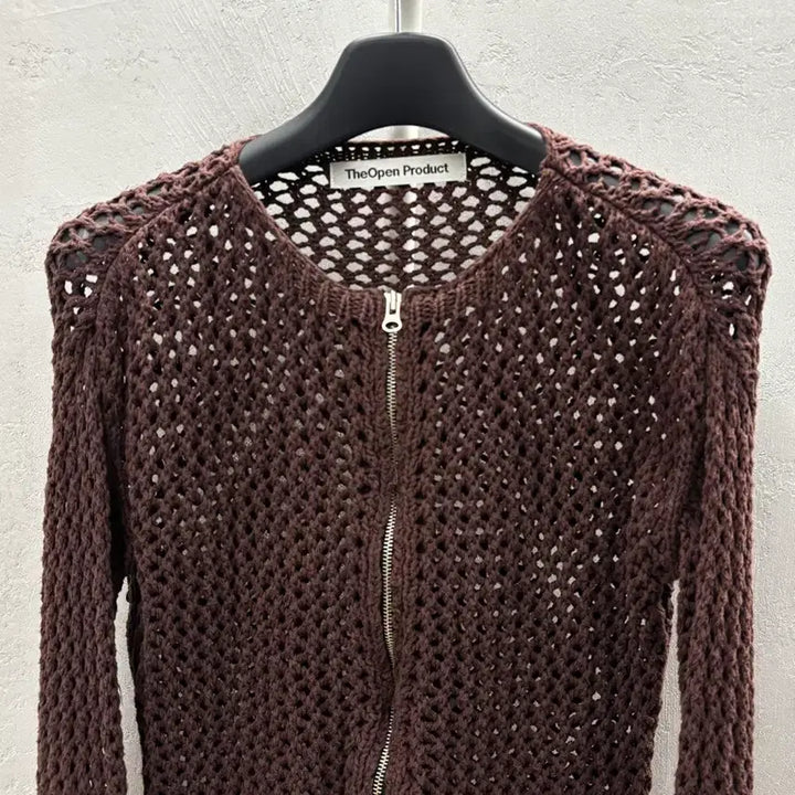 [BUNJANG] TheOpenProduct Open YY Crochet Zip-up Jacket / 더오픈프로덕트 오픈yy 크로쉐집업 자켓
