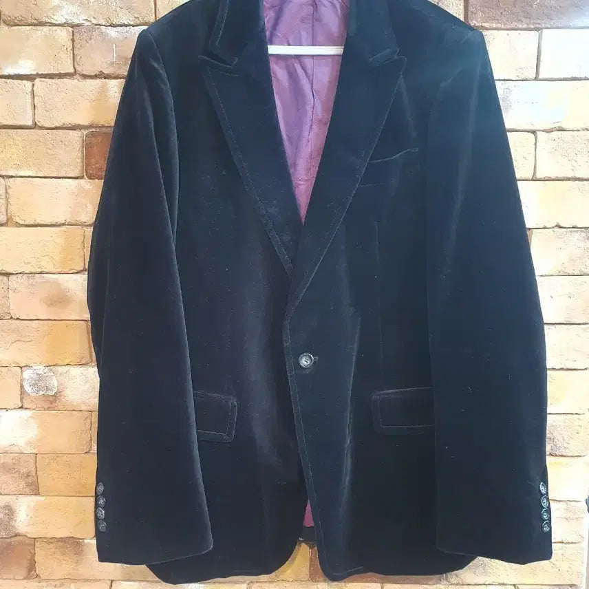 [BUNJANG] Paul Smith Men's Black Velvet Jacket / 폴스미스 남성 블랙 벨벳 자켓 52