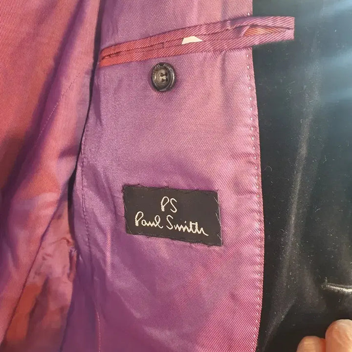 [BUNJANG] Paul Smith Men's Black Velvet Jacket / 폴스미스 남성 블랙 벨벳 자켓 52