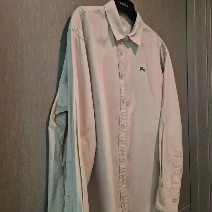 [BUNJANG] Lacoste Beige Shirt (Size 34) / 라코스테 베이지 셔츠 34
