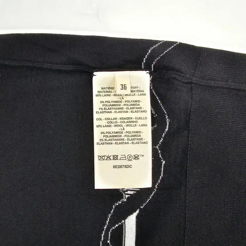 [BUNJANG] Hermès Ferronnerie Jacquard Long Sleeve Sweater / 에르메스 롱 슬리브 스웨터 여성 니트 누아 H6E2675DC0236