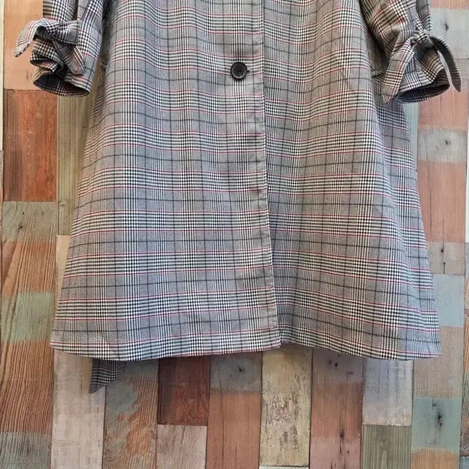 [BUNJANG] Visit in New York Check Coat / 비지트인뉴욕 체크코트