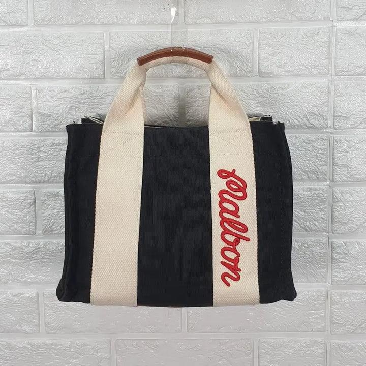 [BUNJANG] Malbon Golf Canvas Tote Bag / 말본 골프 캔버스 토트백