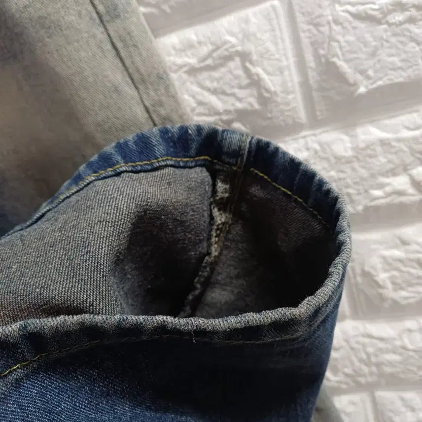 [BUNJANG] Unbranded Wide Leg Jeans M / 허단36~뒷밴딩 와이드 청바지M