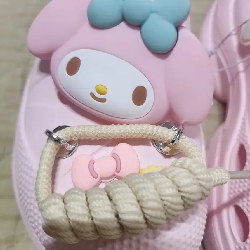 [BUNJANG] My Melody Pink Crocs Sandals / 마이멜로디 샌들 핑크색크록스