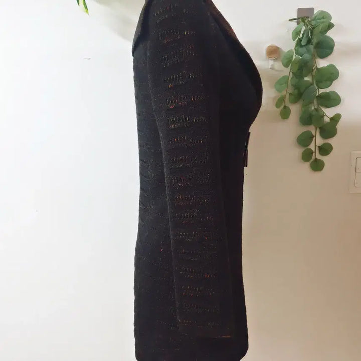 [BUNJANG] Arte Jung Ho Jin Hooded Knit Long Cardigan / Arte정호진 후드 니트 롱가디건 55 블랙브라운