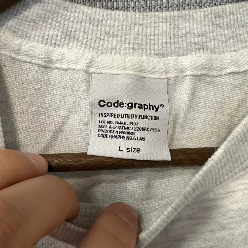 [BUNJANG] Code:Graphy Short Sleeve Sweatshirt / 코드그라피 반팔 맨투맨