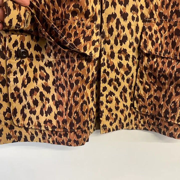 [BUNJANG] Wacko Maria Leopard Fatigue Jacket / 와코마리아 레오파드 퍼티그자켓