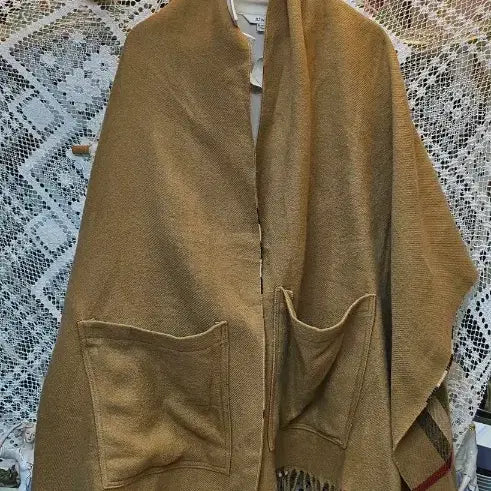 [BUNJANG] Checkered Reversible Scarf / Cape / 양면 체크 머플러 / 망토 스카프