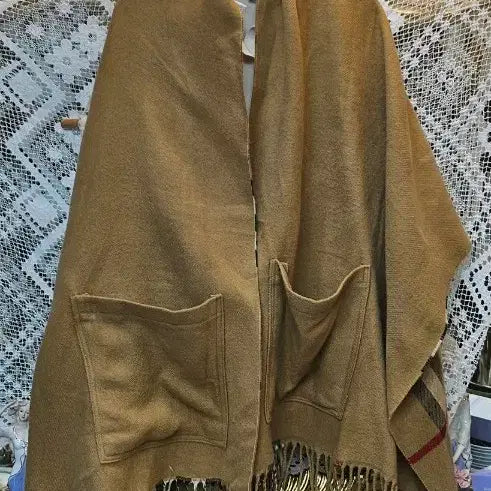 [BUNJANG] Checkered Reversible Scarf / Cape / 양면 체크 머플러 / 망토 스카프