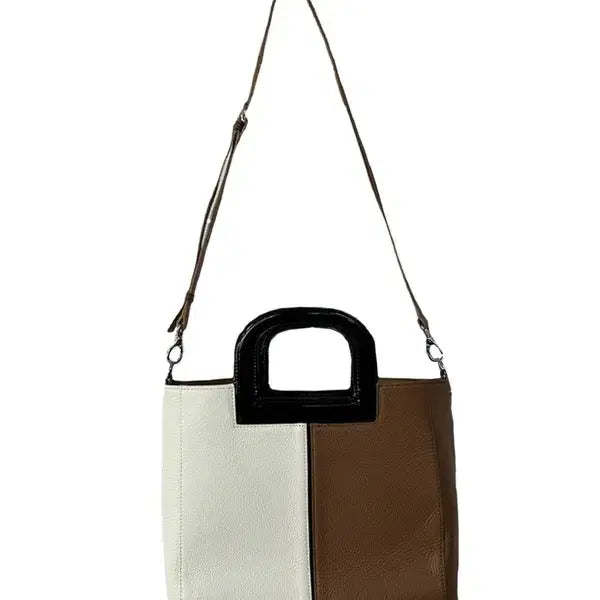 [BUNJANG] OS JPN Enamel Handle Leather Dot Bag / [OS] (미사용품) JPN 애나멜손잡이 가죽 도트백