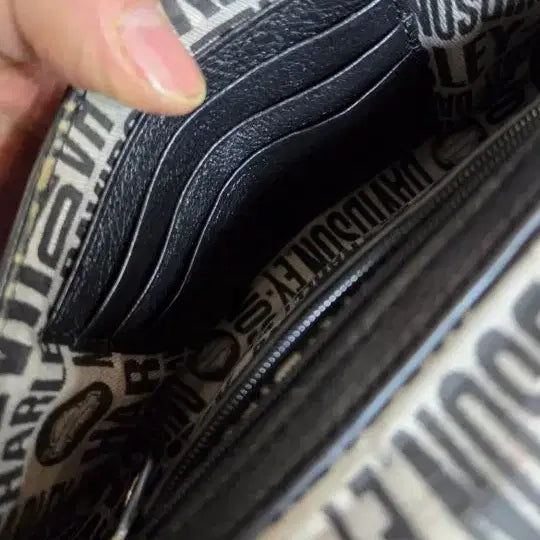 [BUNJANG] 할리데이비슨 레드 윙 가죽 크로스백 / 할리데이비슨 실버 윙 가죽 크로스백