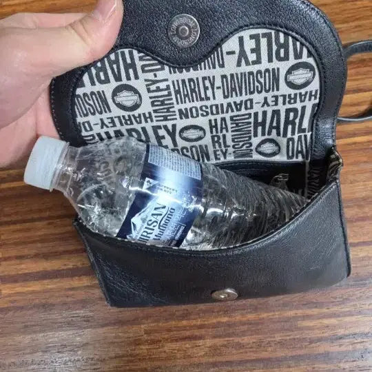 [BUNJANG] 할리데이비슨 레드 윙 가죽 크로스백 / 할리데이비슨 실버 윙 가죽 크로스백