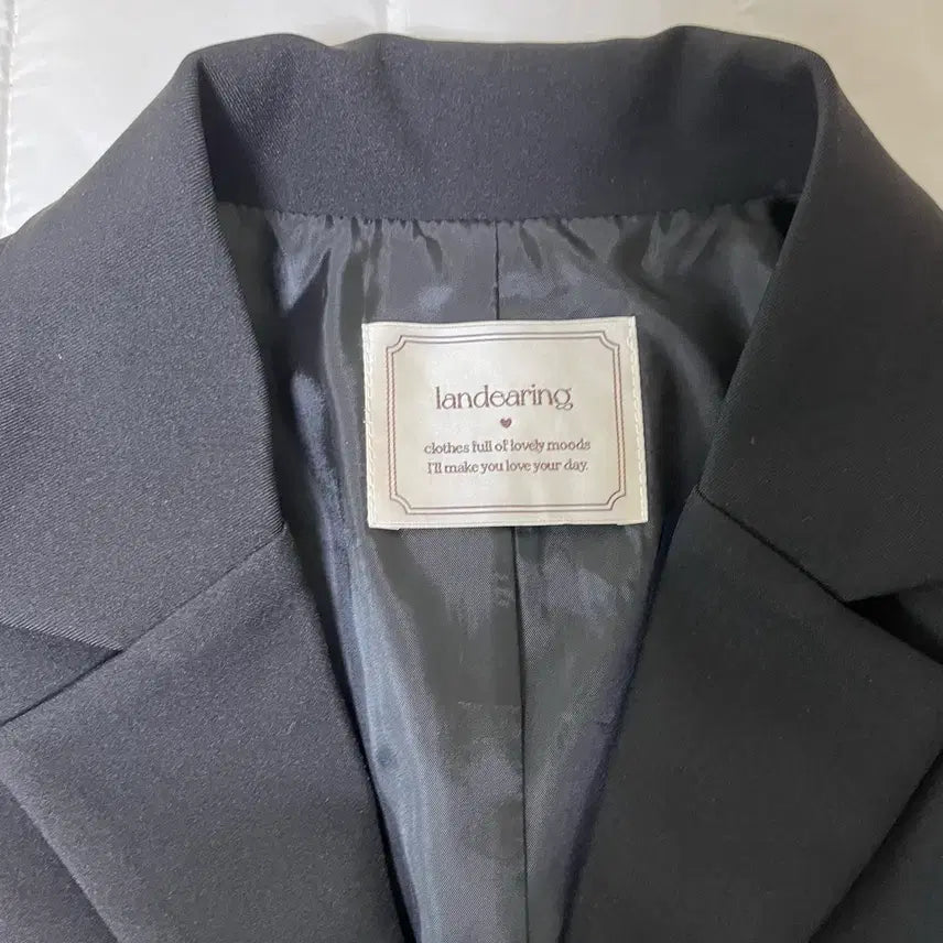 [BUNJANG] Shopperland Preppy Tailored Short Jacket / 쇼퍼랜드 자체제작 MADE 프레피룩 테일러드 블랙 숏 자켓 정장 블랙