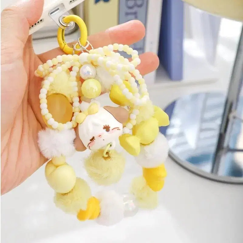 [BUNJANG] Miko Souffle Bead Strap Keyring / 미코 정품 수플레 비즈 스트랩 키링 새 것