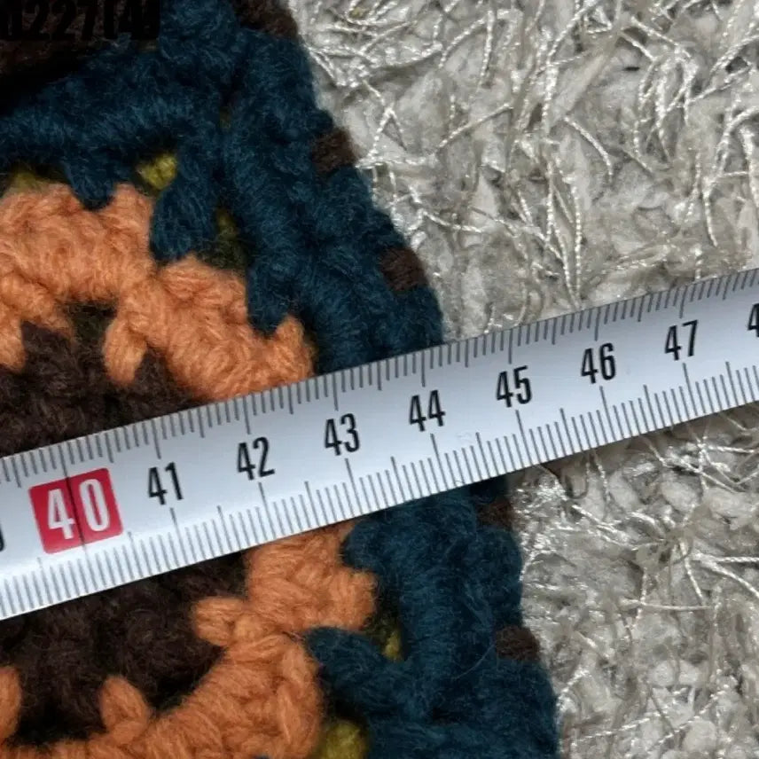 [BUNJANG] Vintage Brown Knit Patch Cardigan / 빈티지 브라운 뜨개 패치 가디건