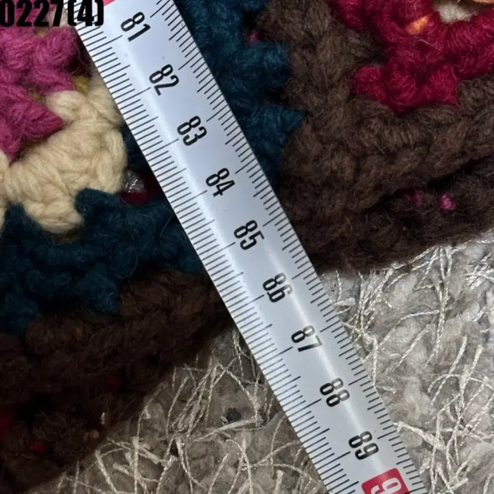 [BUNJANG] Vintage Brown Knit Patch Cardigan / 빈티지 브라운 뜨개 패치 가디건