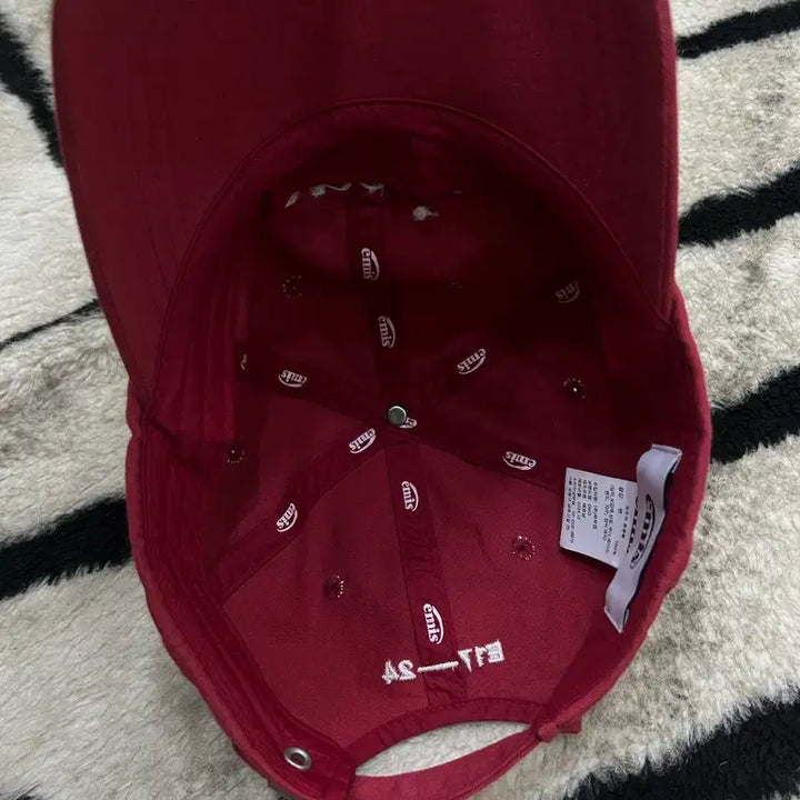 [BUNJANG] EAMES Applique Ball Cap / Red / 이미스 아플리케 볼캡/레드