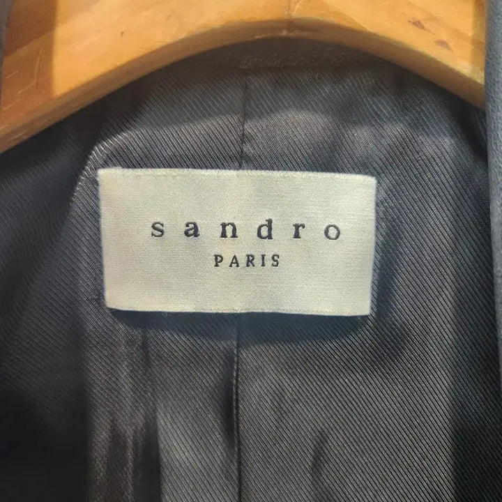 [BUNJANG] Sandro Black Leather Biker Jacket / 산드로 블랙 레더 바이커 자켓