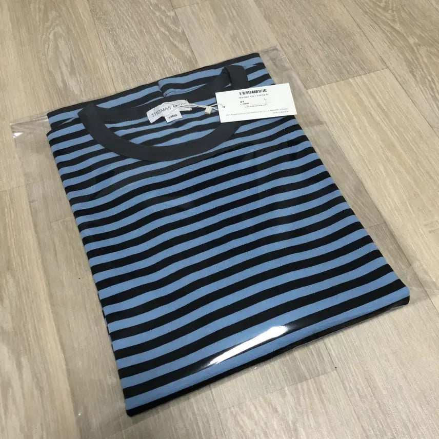 [BUNJANG] THOMAS MORE Chico Striped Tee Blue (Size L) / L) 새상품 토마스 모어 THOMAS MORE 치코 스트라이프 티 블루