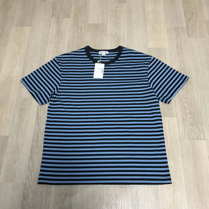 [BUNJANG] THOMAS MORE Chico Striped Tee Blue (Size L) / L) 새상품 토마스 모어 THOMAS MORE 치코 스트라이프 티 블루