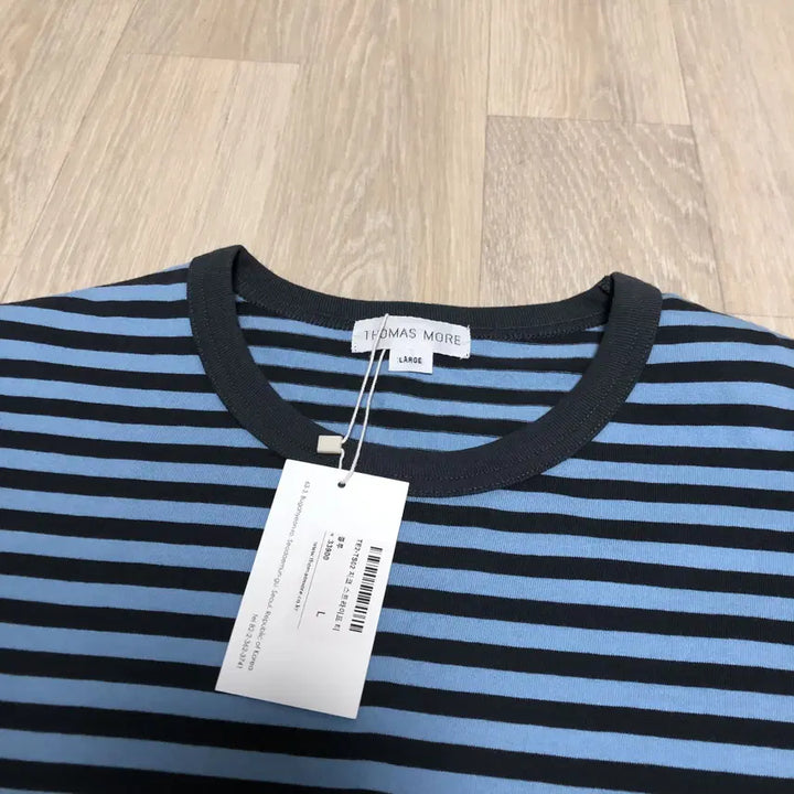 [BUNJANG] THOMAS MORE Chico Striped Tee Blue (Size L) / L) 새상품 토마스 모어 THOMAS MORE 치코 스트라이프 티 블루