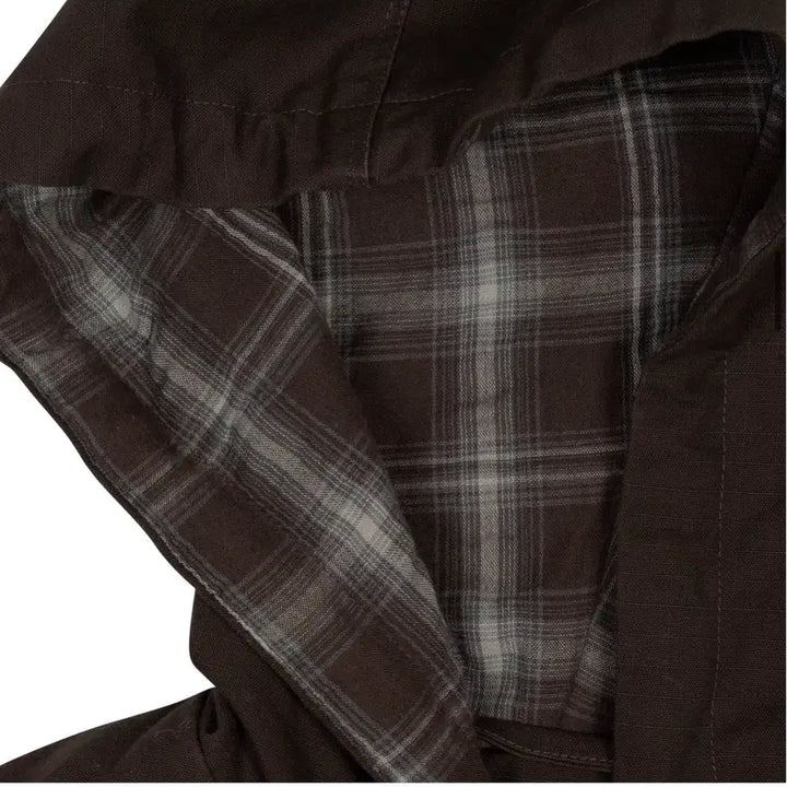 [BUNJANG] The Coldest Moment Mini Logo Active Jacket Brown (S) / 더콜디스트모먼트 미니 로고 엑티브 자켓 브라운s