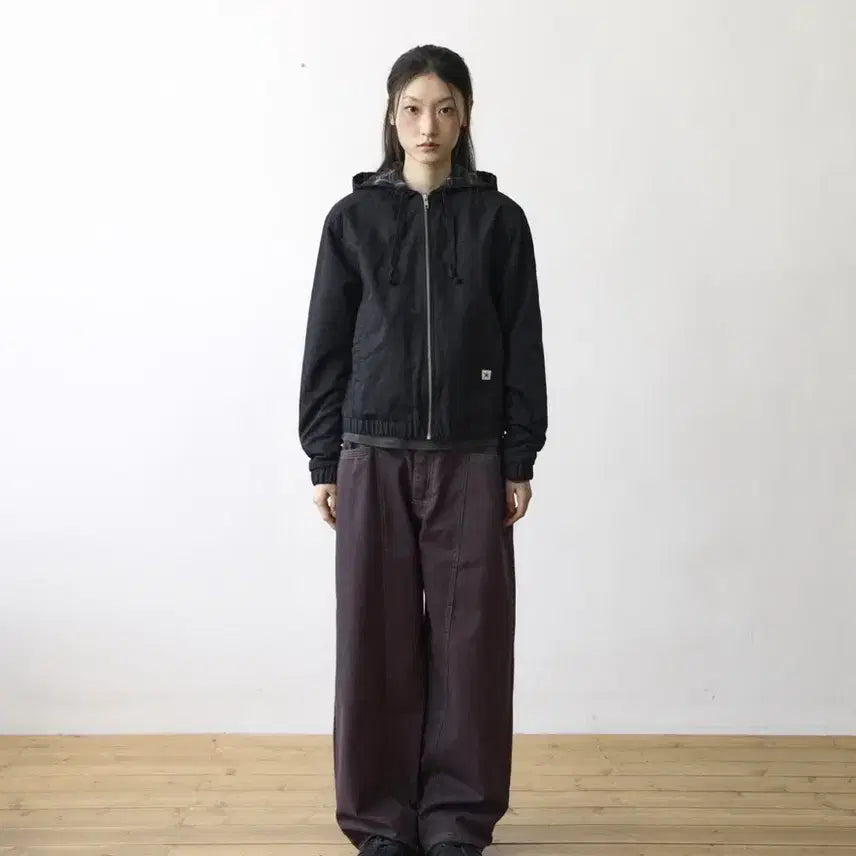 [BUNJANG] The Coldest Moment Mini Logo Active Jacket Brown (S) / 더콜디스트모먼트 미니 로고 엑티브 자켓 브라운s