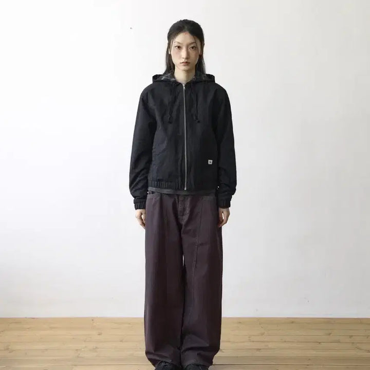 [BUNJANG] The Coldest Moment Mini Logo Active Jacket Brown (S) / 더콜디스트모먼트 미니 로고 엑티브 자켓 브라운s