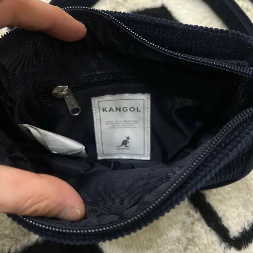[BUNJANG] Kangol Mini Corduroy Crossbody Bag / 캉골 미니 코듀로이 크로스백/네이비