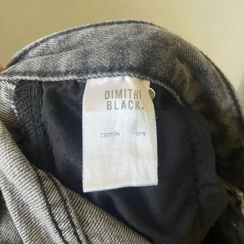 [BUNJANG] Dimitri Black Wide Cargo Black Denim Pants / 디미트리블랙 와이드 카고 흑청데님