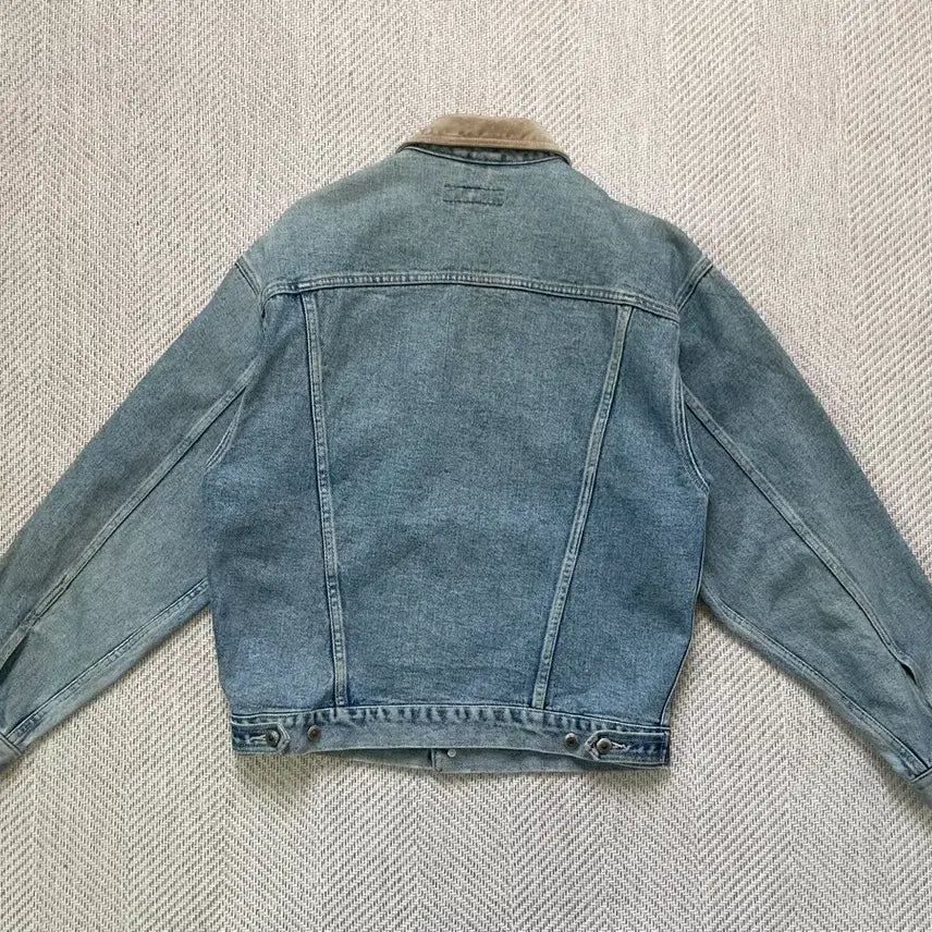 [BUNJANG] Banana Republic Leather Trucker Denim Jacket / 바나나 리퍼블릭 레더 트리커 데님자켓 J04089