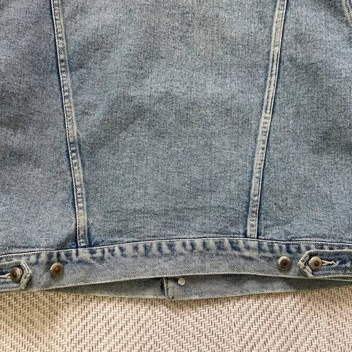 [BUNJANG] Banana Republic Leather Trucker Denim Jacket / 바나나 리퍼블릭 레더 트리커 데님자켓 J04089