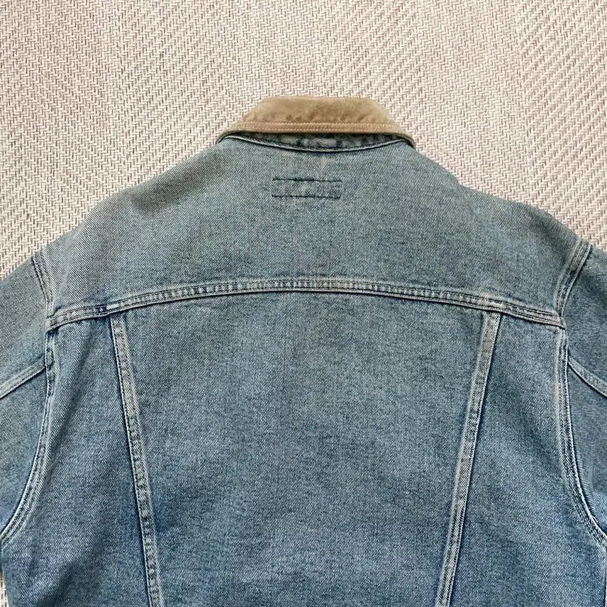 [BUNJANG] Banana Republic Leather Trucker Denim Jacket / 바나나 리퍼블릭 레더 트리커 데님자켓 J04089