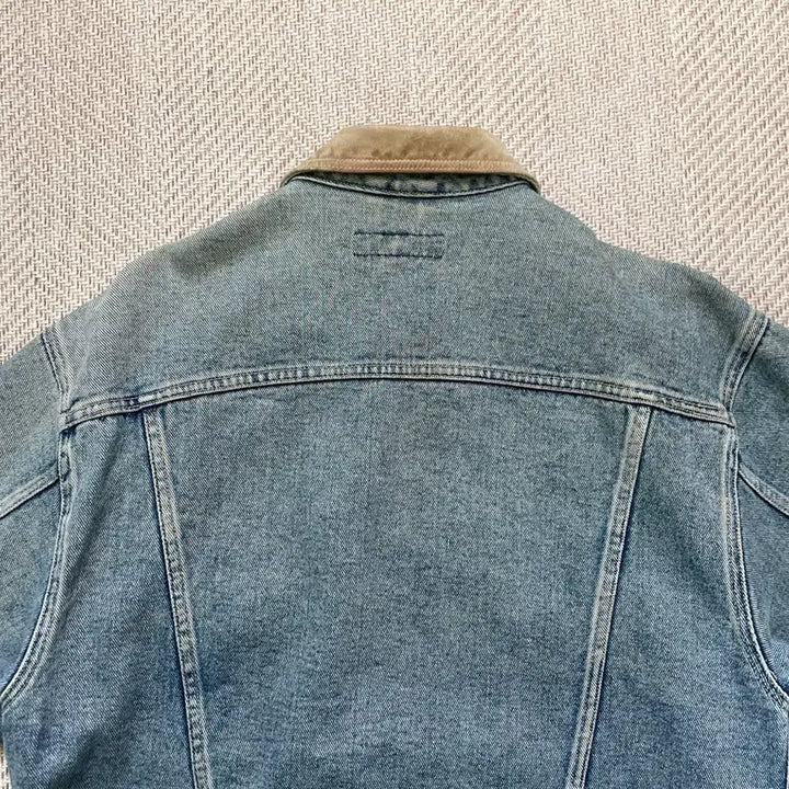 [BUNJANG] Banana Republic Leather Trucker Denim Jacket / 바나나 리퍼블릭 레더 트리커 데님자켓 J04089