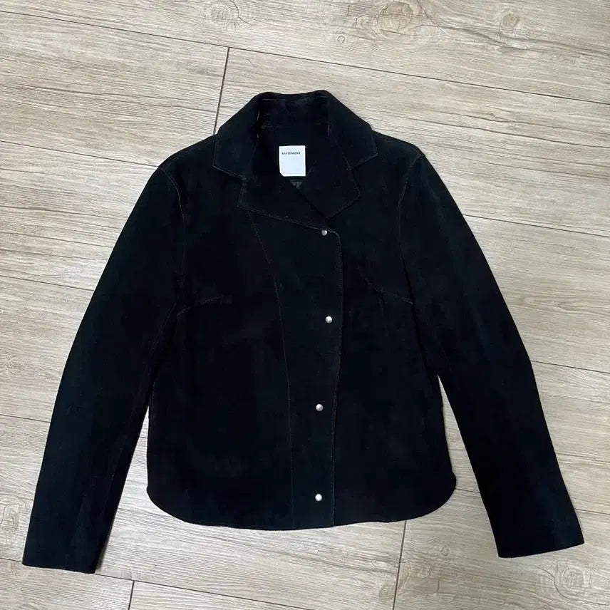 [BUNJANG] Ready to Wear Black Real Suede Leather Jacket / 레투 블랙 리얼 스웨이드 가죽 자켓