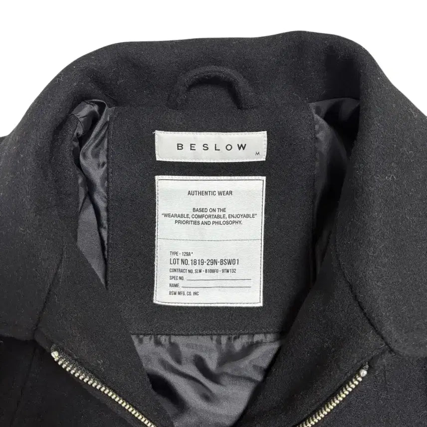 [BUNJANG] Beslow Wool Zip-up Jacket Black M / 비슬로우 울 집업 자켓 블랙 M