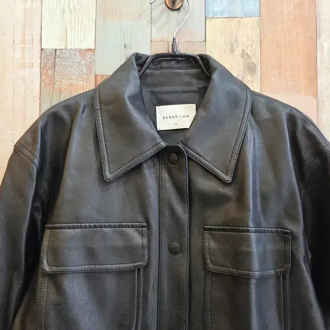 [BUNJANG] Derek Nem Faux Leather Jacket / 데렉넴 인조가죽자켓