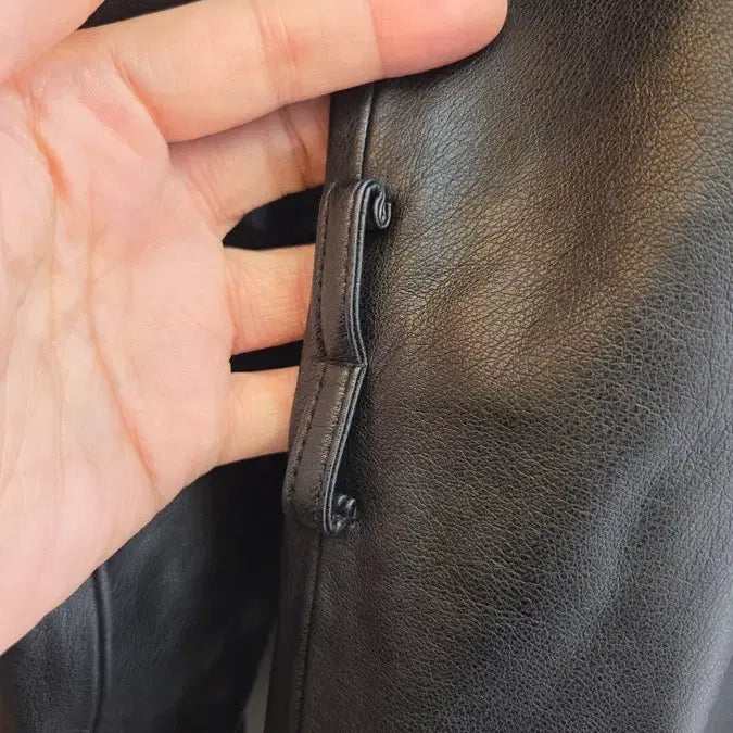 [BUNJANG] Derek Nem Faux Leather Jacket / 데렉넴 인조가죽자켓