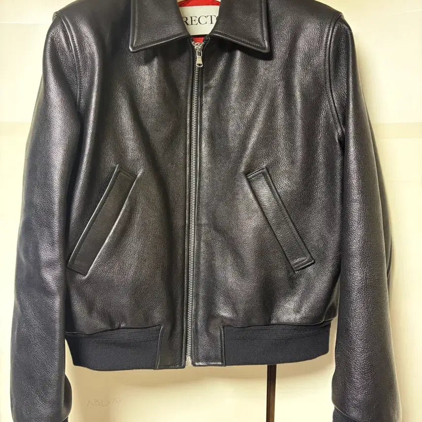 [BUNJANG] RECTO Ben Goat Leather Jacket S / 렉토 벤 고트 레더자켓 S