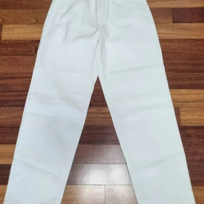 [BUNJANG] White Wide Denim Pants / 새상품)화이트 와이드 데님 팬츠